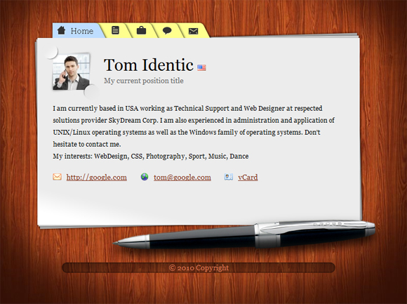 онлайн визитка